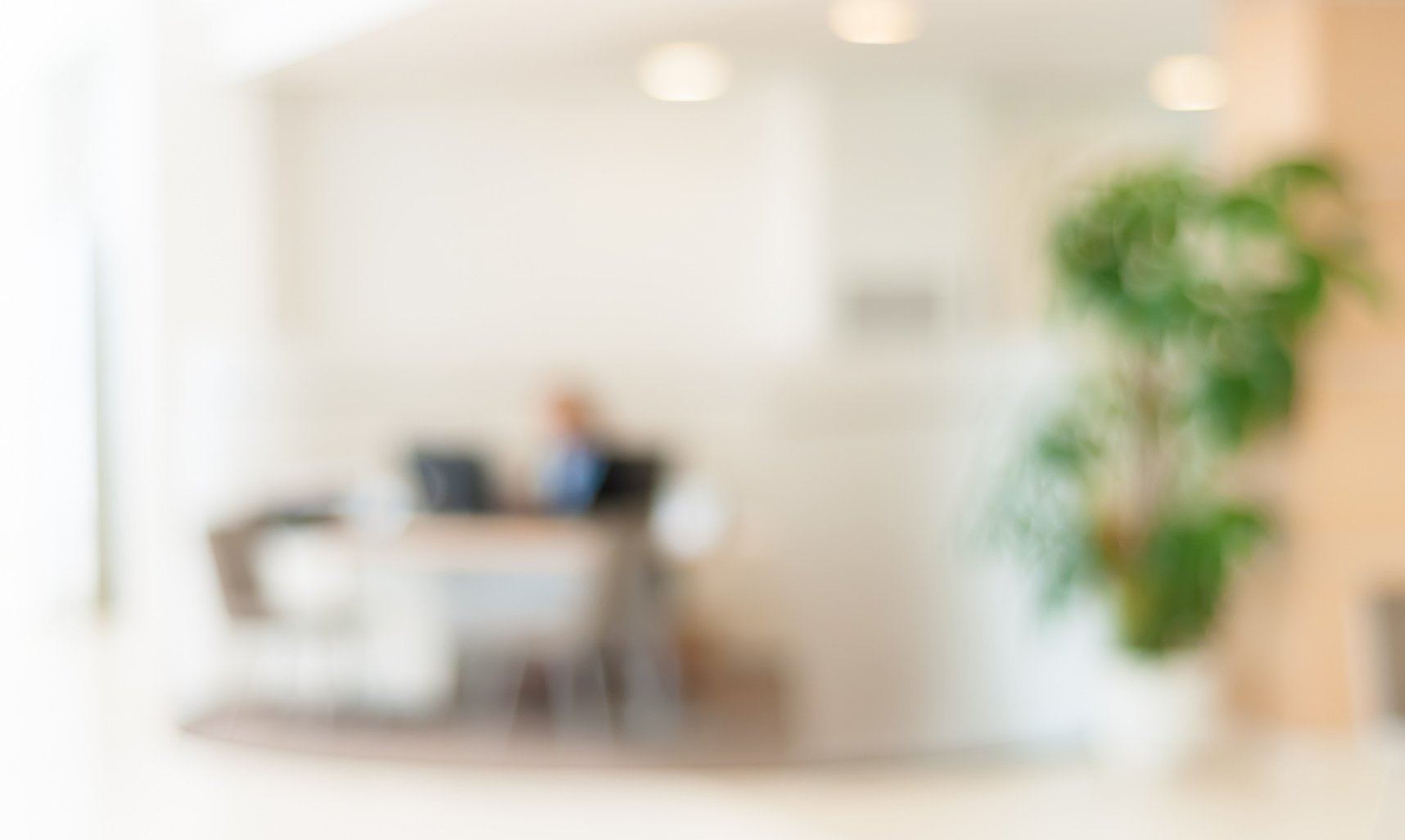 blurred office background , office worker at the computer, working day